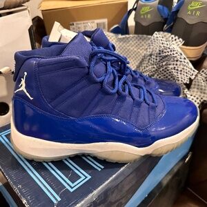 Custom painted Blue Concord Retro 11 Jordans